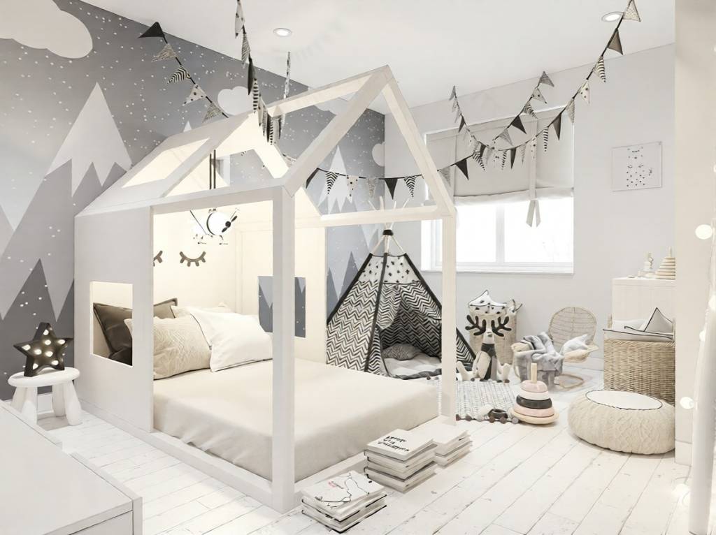 Детская комната в зимнем стиле