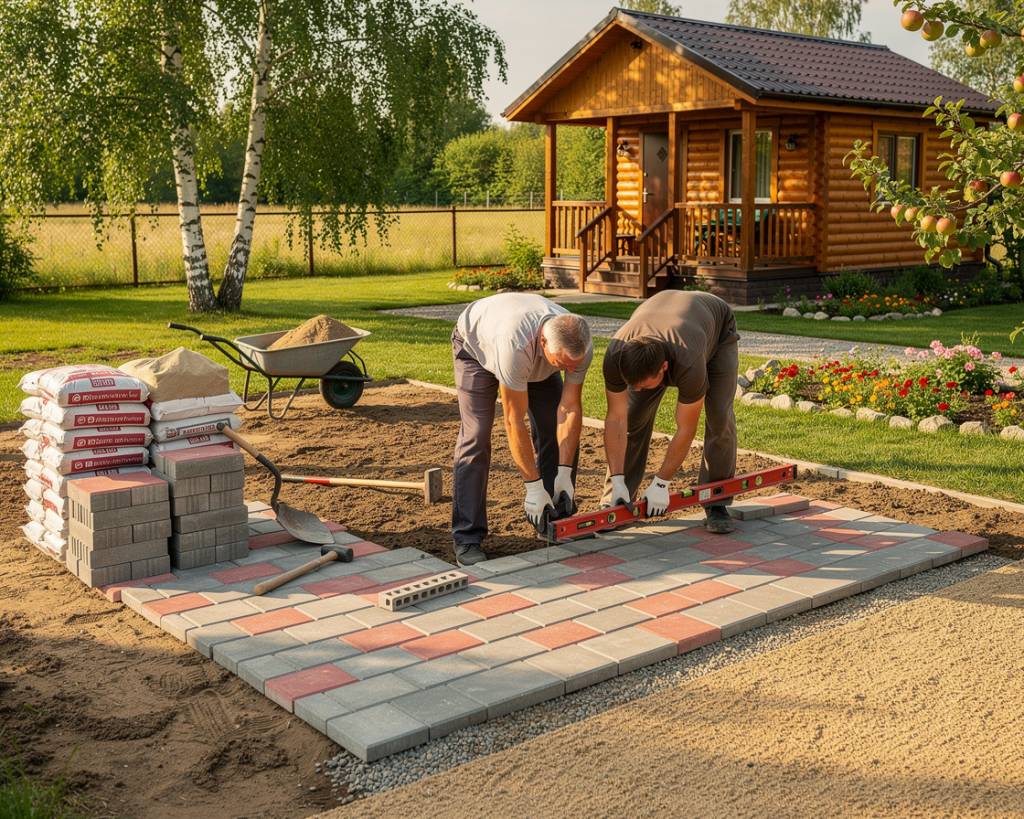 Укладка тротуарной плитки своими руками