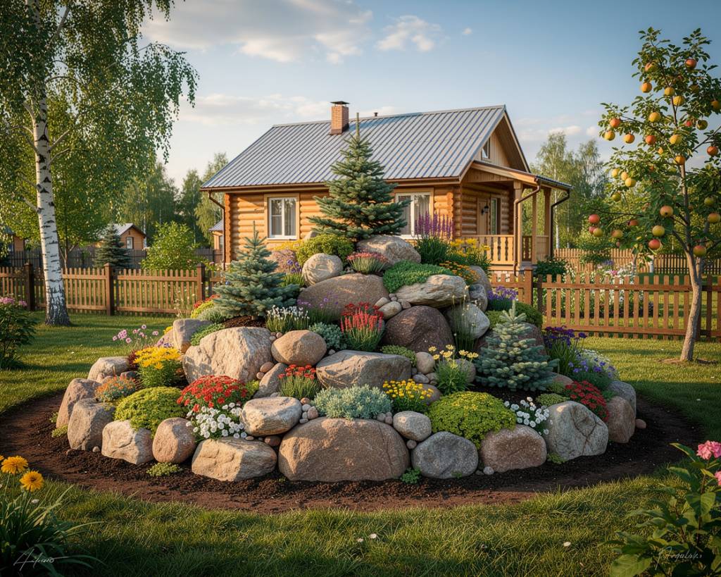 Альпийская горка на даче
